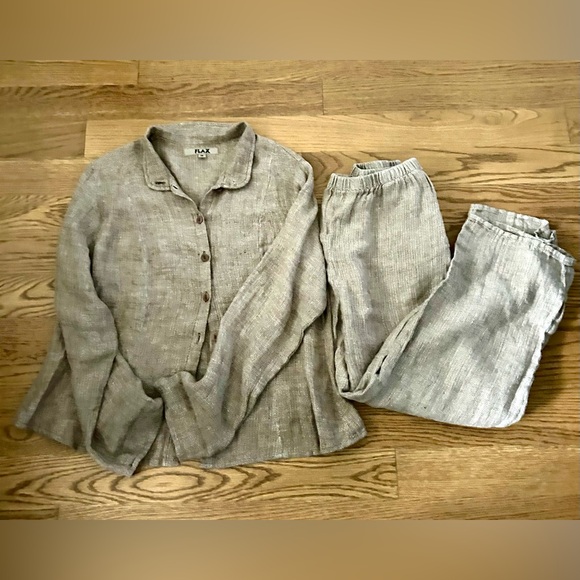 Flax Pants - FLAX 100% Linen 2 Piece SET